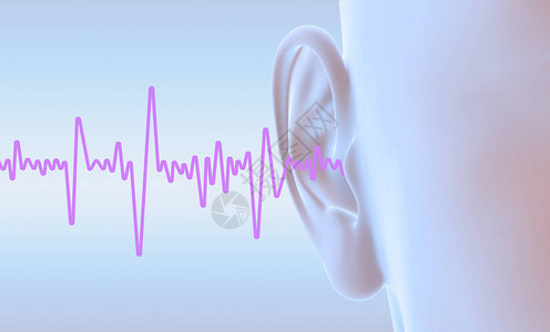 具有中耳中耳炎耳道鼓膜耳道和耳图片