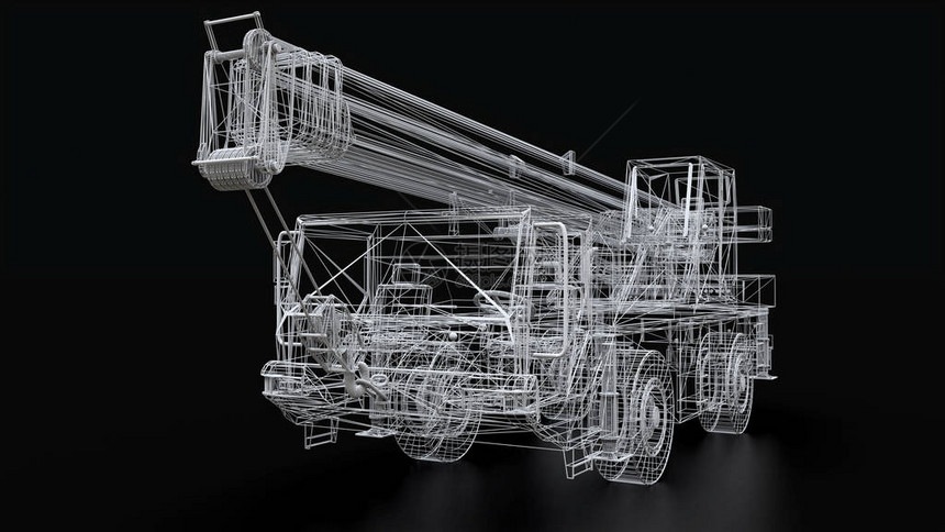 Mesh移动起重机三维图片