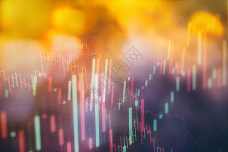 抽象发光的外汇图表界面壁纸投资贸易股票金背景图片