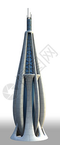 说明一个摩天大楼的前瞻城市建筑图片