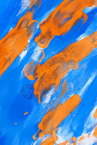 纸上抽象背景蓝色和橙色背景图片