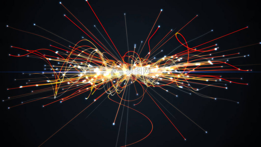 强子对撞机中的粒子碰撞天体物理学概念图片