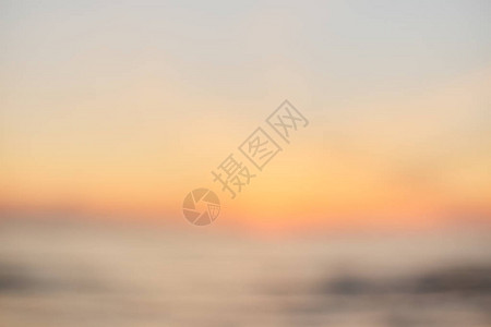 用散景光波抽象背景模糊日落海滩背景图片
