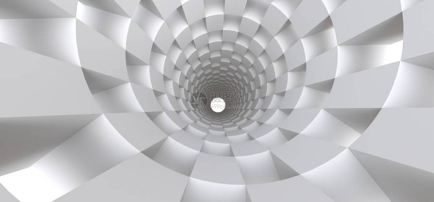 长白色隧道作为您设计的抽象背景3图片