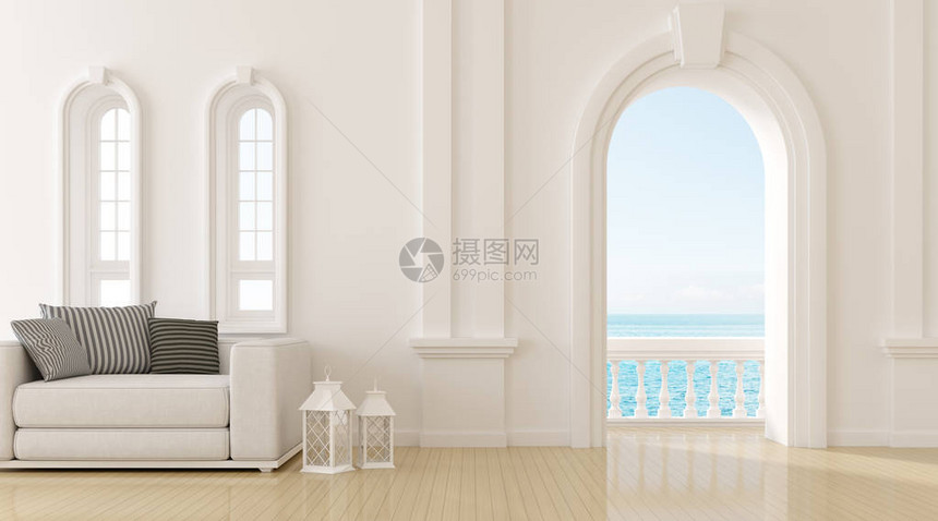 以地中海风格的客厅视图图片