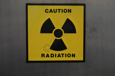 X光机上的警告辐射标志图片