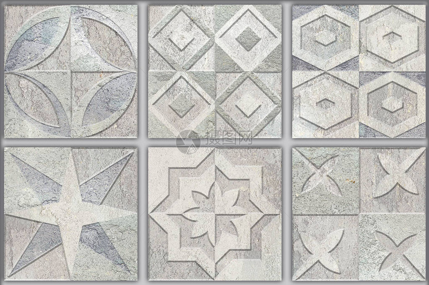 数字瓷砖设计多彩陶瓷图片