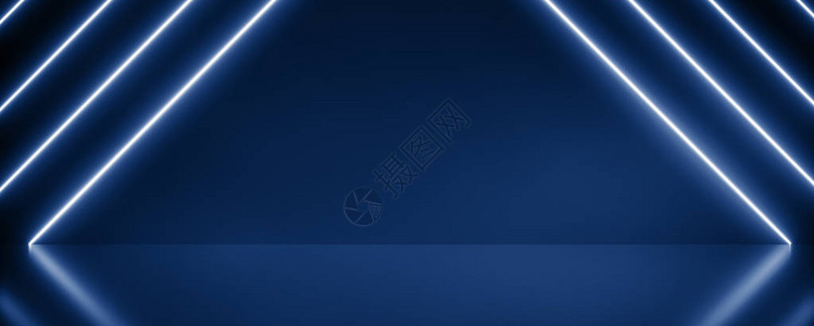 背景全尼昂抽象蓝影和浅形状线图片