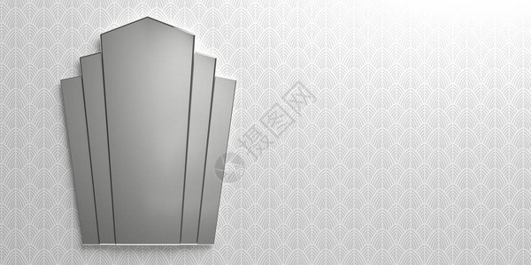 壁纸背景银色和白色的铬框架镜子图片