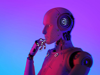 安迪斯科特3d制造人工智能半机器人或机器人设计图片