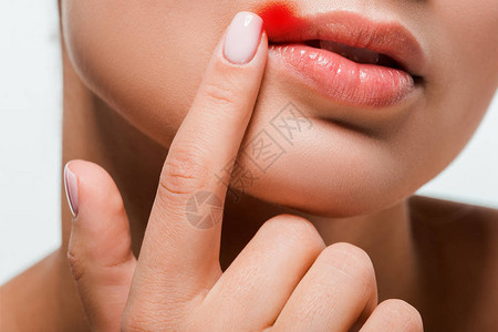 女用手指对嘴唇指着白边与图片