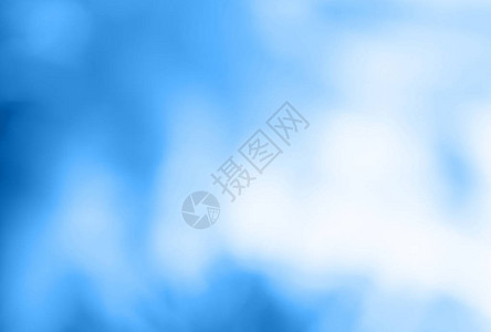 经典蓝色抽象模糊的颜色bokeh灯光设计背景图片