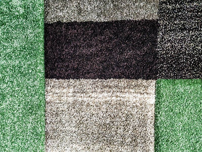 用于室内装饰的现代抽象彩色灰黑色和绿色羊毛绒地毯商插画