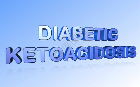 酮症酸中毒使糖尿病致癌单词产生糖尿病插画