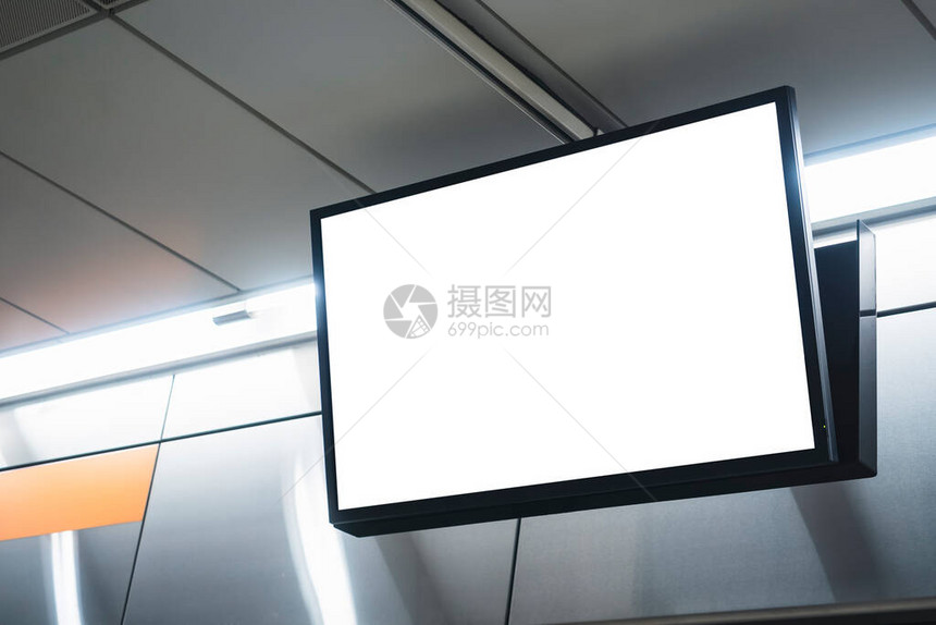 模拟LCD屏幕空白数字电视媒体显示图片