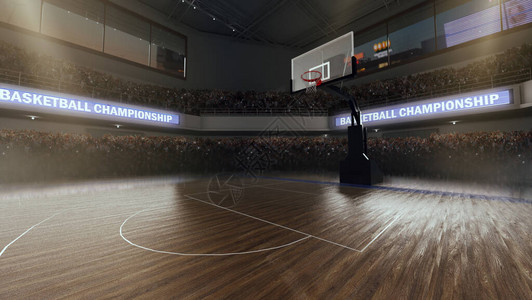 运动队篮球场与人球迷设计图片