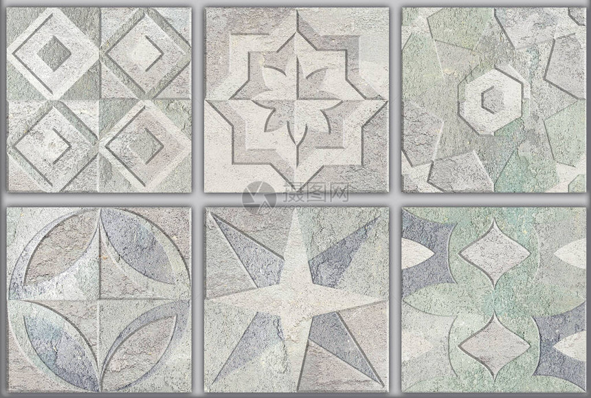 数字瓷砖设计模板多彩陶图片