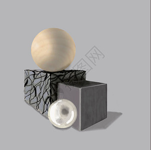 球立方体质地木金属玻璃石头图片