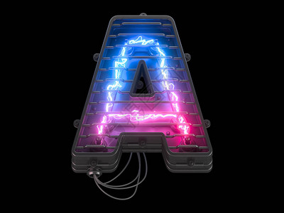 紫外光线未来的电动紫外线字体设计图片