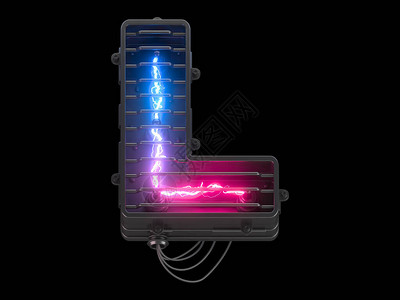 紫外光线未来的电动紫外线字体设计图片