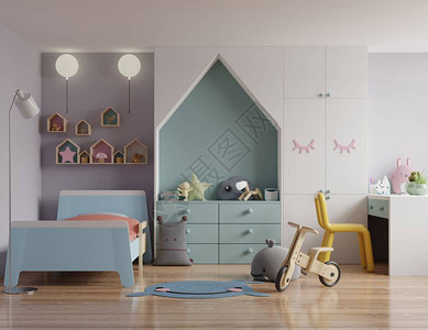 3岁宝宝用屋顶和白色墙壁3将儿童卧室装上设计图片