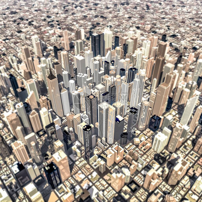 市中心金融区最高视图图片