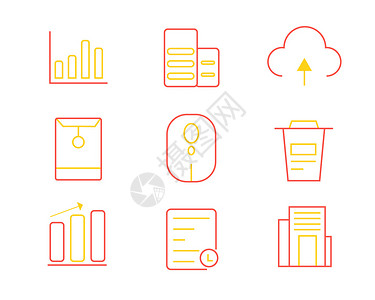 有害垃圾icon线性ICON图标商务元素套图svg图标插画