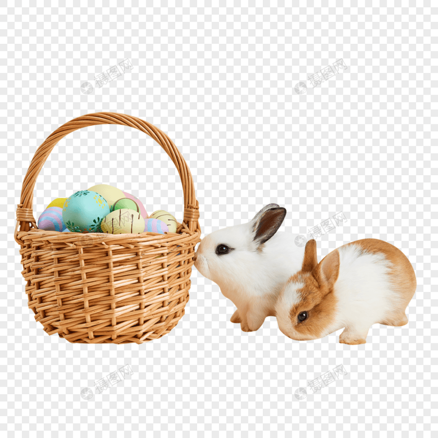 复活节彩蛋小兔子图片