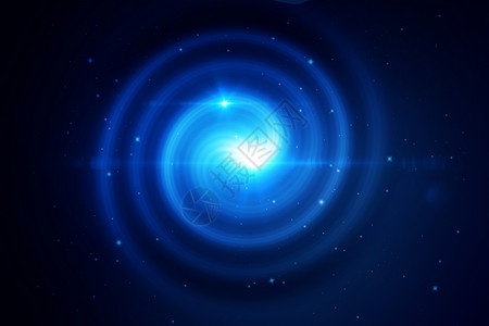 科技创意蓝色圆环背景背景图片