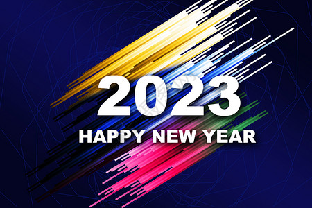 兔年新年促销海报2023视觉背景设计图片
