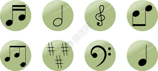 音乐符号的图标图片