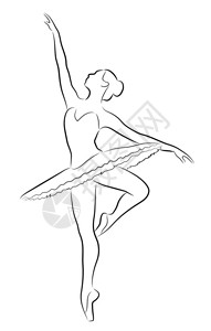 舞蹈芭蕾舞女演员插图图片