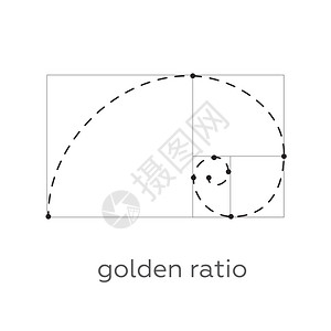 黄金比例纹身黑色线条的象征图片