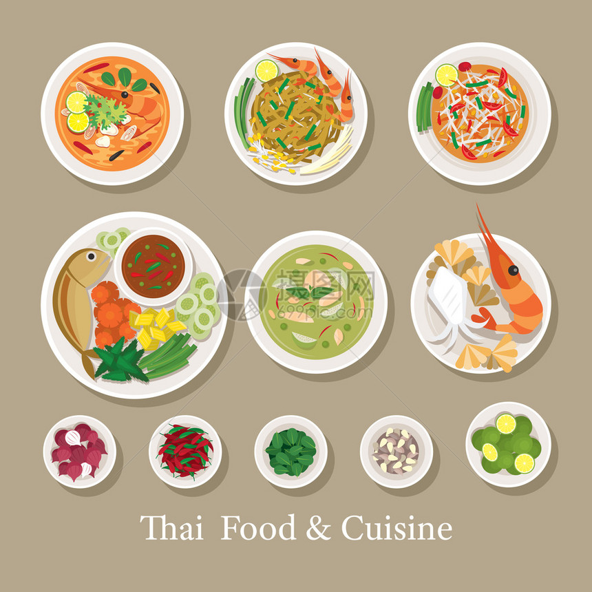 传统著名菜单泰国文化图片