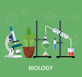 核爆蘑菇云元素生物实验室工作区插画