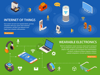 2物联网等距横幅图片