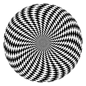 旋转的错觉圈子欧普艺术模式图片