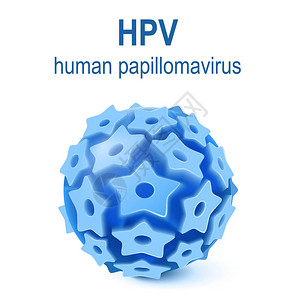 高分子聚合物hpv人类乳突感染插画