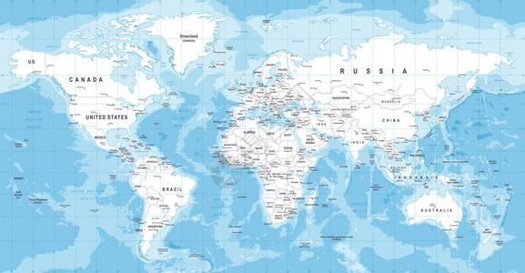 世界矢量世界的详细的说明图片