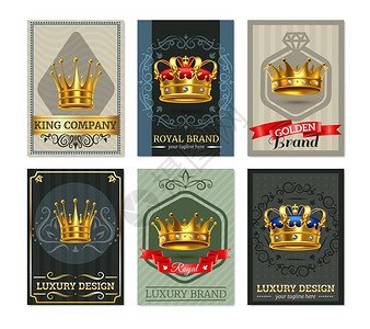 以高贵背景奢侈品徽章为首的皇冠上符合实际需要的皇家金王皇冠设计图片