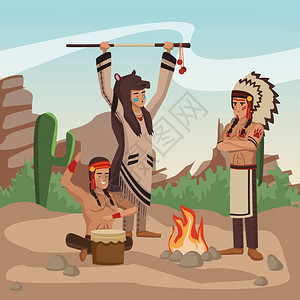 美洲印第安人部落图片