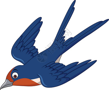 动画片燕子鸟飞行图片