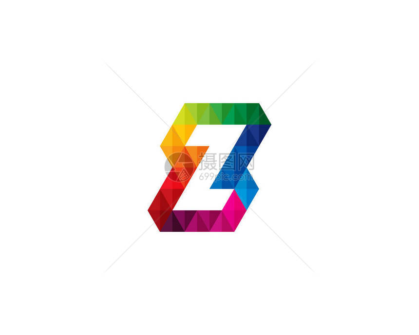 字母Z图标徽标设计元素图片