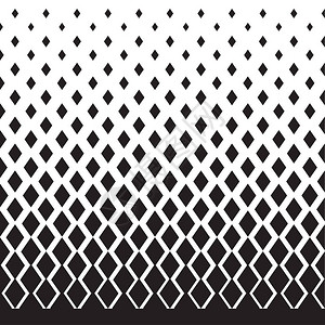 栅格化黑白中的几何退化主题插画