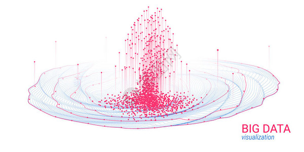 未来的抽象大数据可视化图片