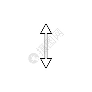 双向箭头图标用于网站设计和开发应用程序开发的细线图标白色背景背景图片