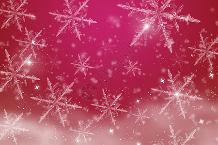 冬季冰花泡泡创意大气雪花背景设计图片