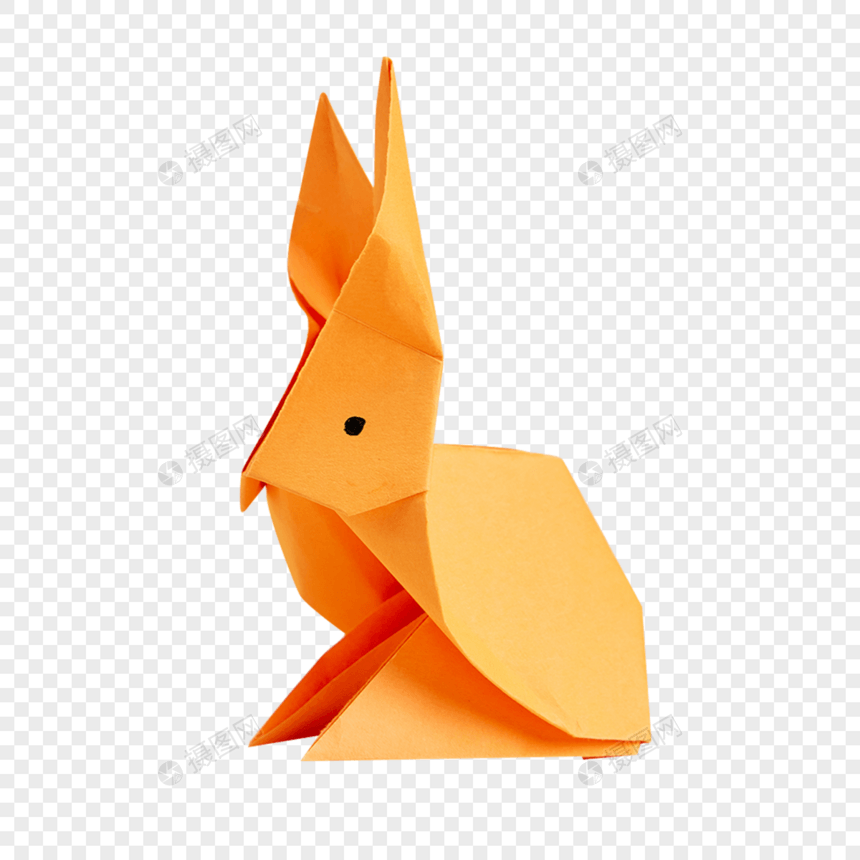 彩色折纸小兔子图片