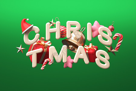 绿色底纹圣诞圣诞节绿色海报设计图片