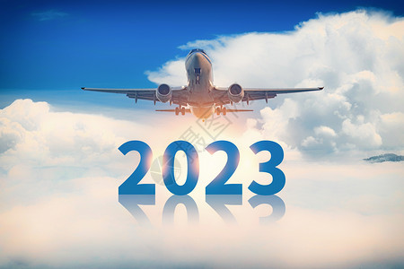 创意商务飞机2023背景图片